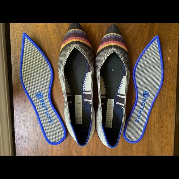 Rothy’s 8.5 Inverse Stripe Points - Picture 2 of 3